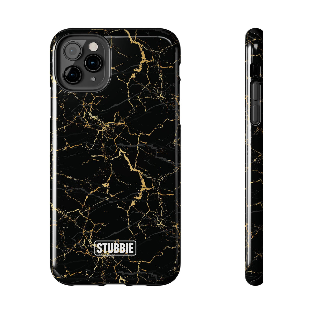 STUBBIE Phone Case for Apple iPhone - Midnight Black Marble Phone Case