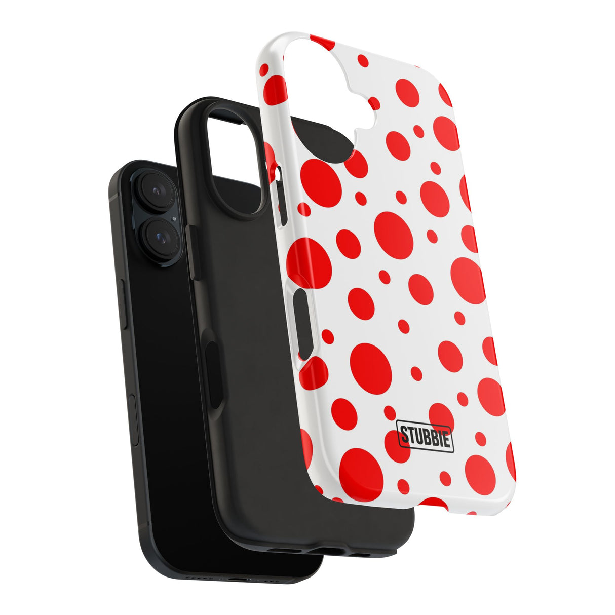STUBBIE Phone Case for Apple iPhone - Red Polka Dot Phone Case