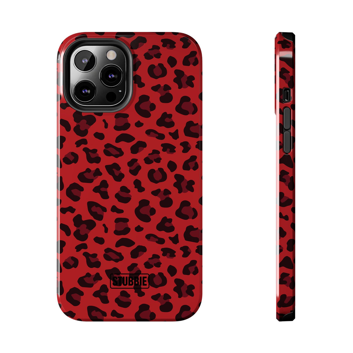 STUBBIE Phone Case for Apple iPhone - Red Leopard Phone Case