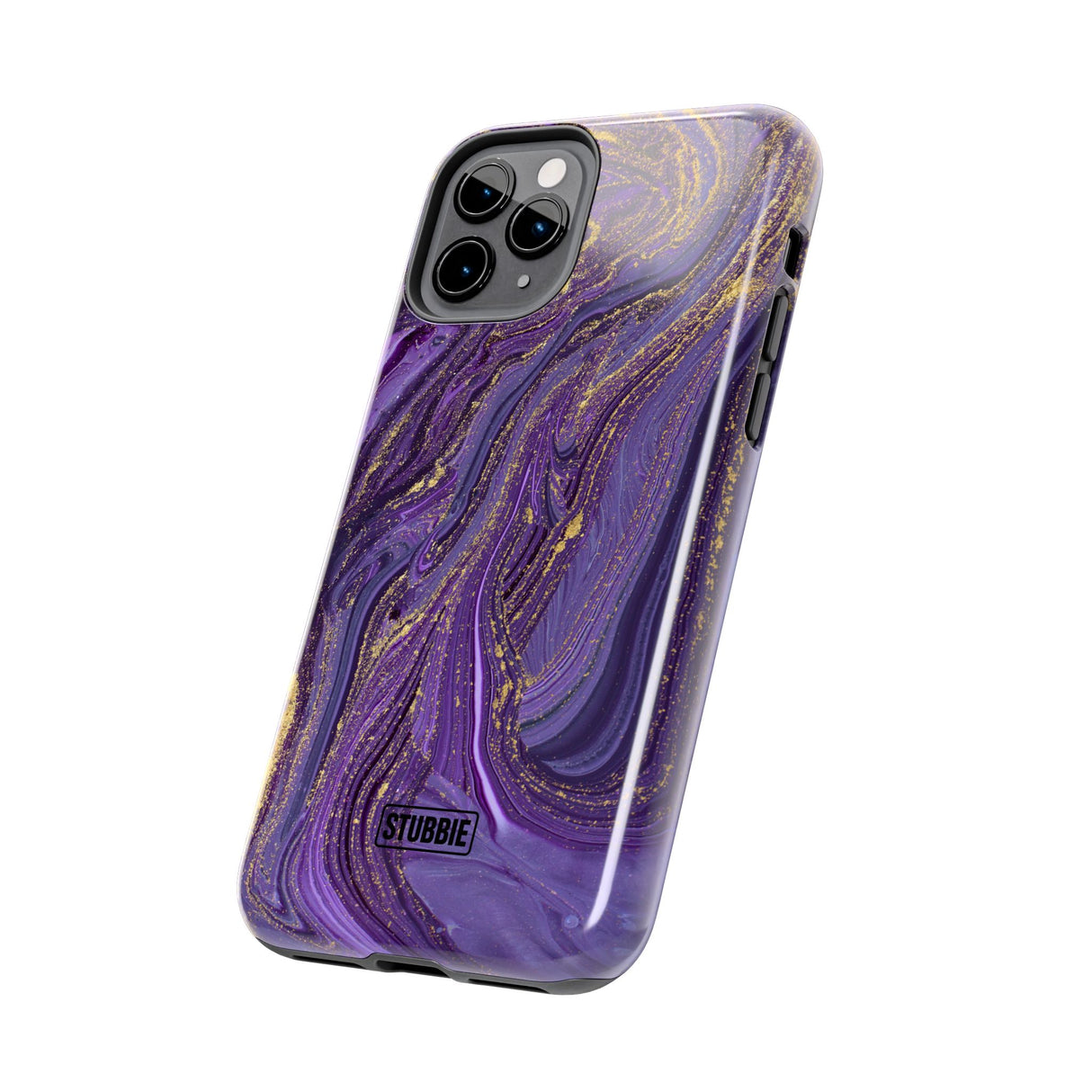 STUBBIE Phone Case for Apple iPhone - Purple Marble Phone Case