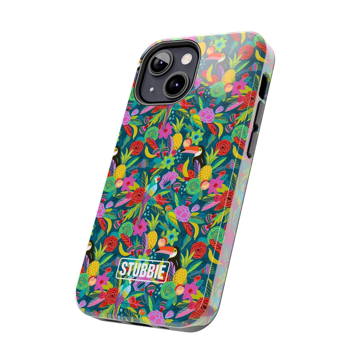 STUBBIE Phone Case for Apple iPhone - Hiding Jungle Birds Stubbie