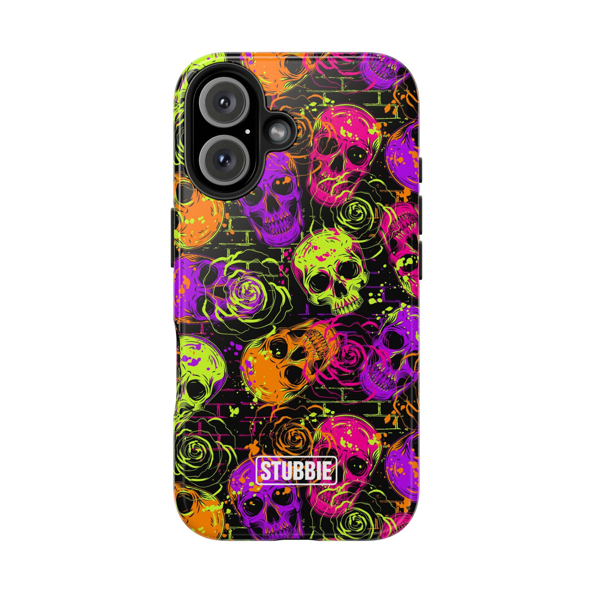 STUBBIE Phone Case for Apple iPhone - Neon Skulls Phone Case