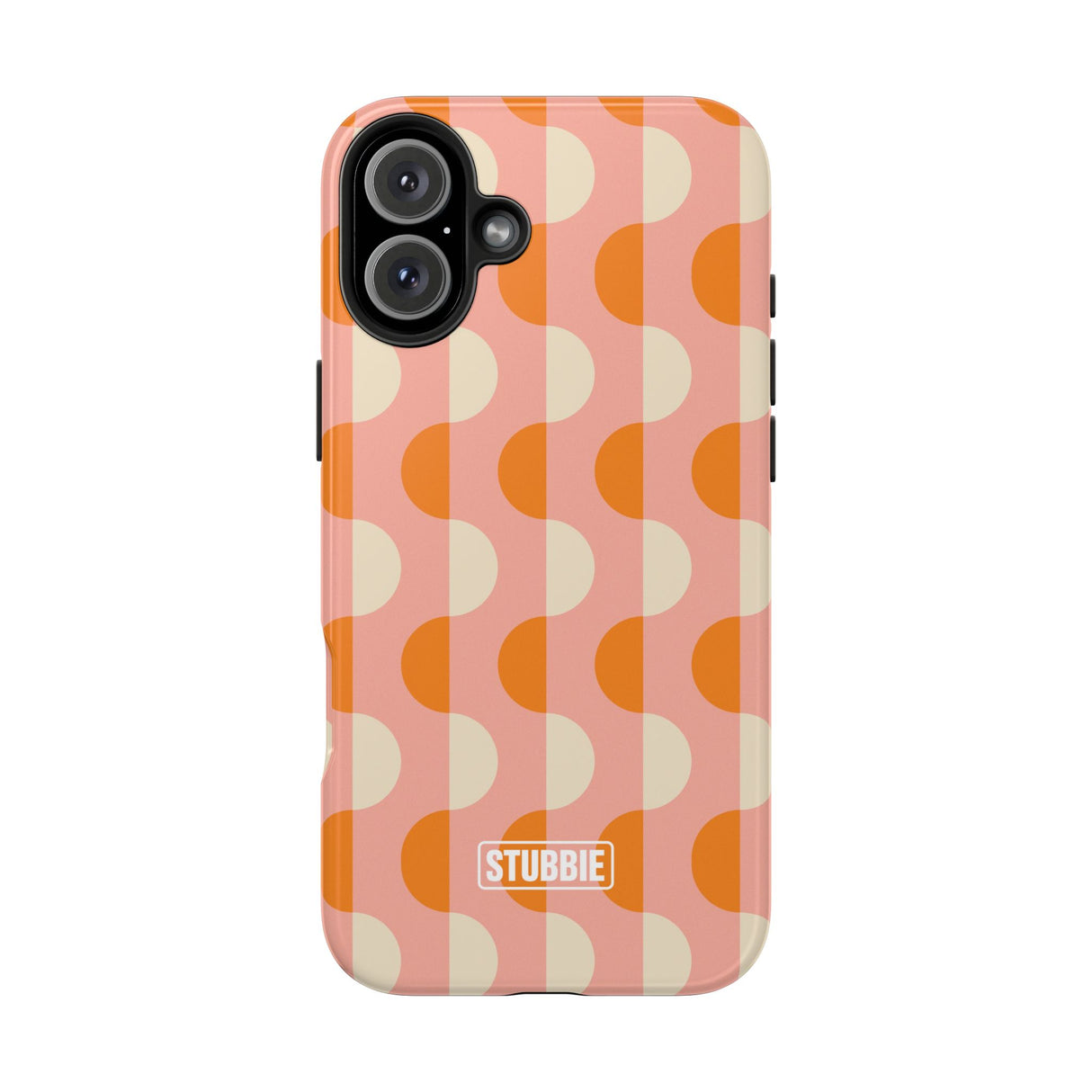 STUBBIE Phone Case for Apple iPhone - Orange Wave Phone Case