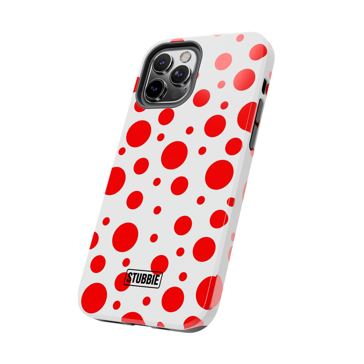 STUBBIE Phone Case for Apple iPhone - Red Polka Dot Phone Case