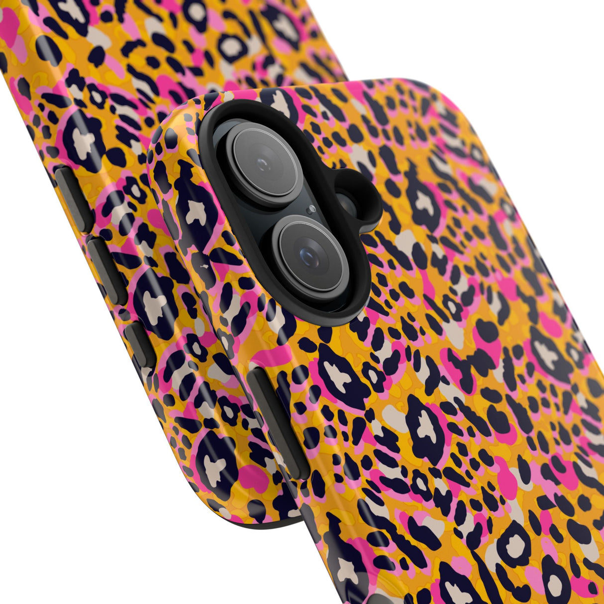 STUBBIE Phone Case for Apple iPhone - Pink Orange Leopard Phone Case