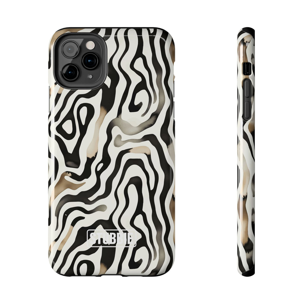 STUBBIE Phone Case for Apple iPhone - Weird Zebra Stubbie