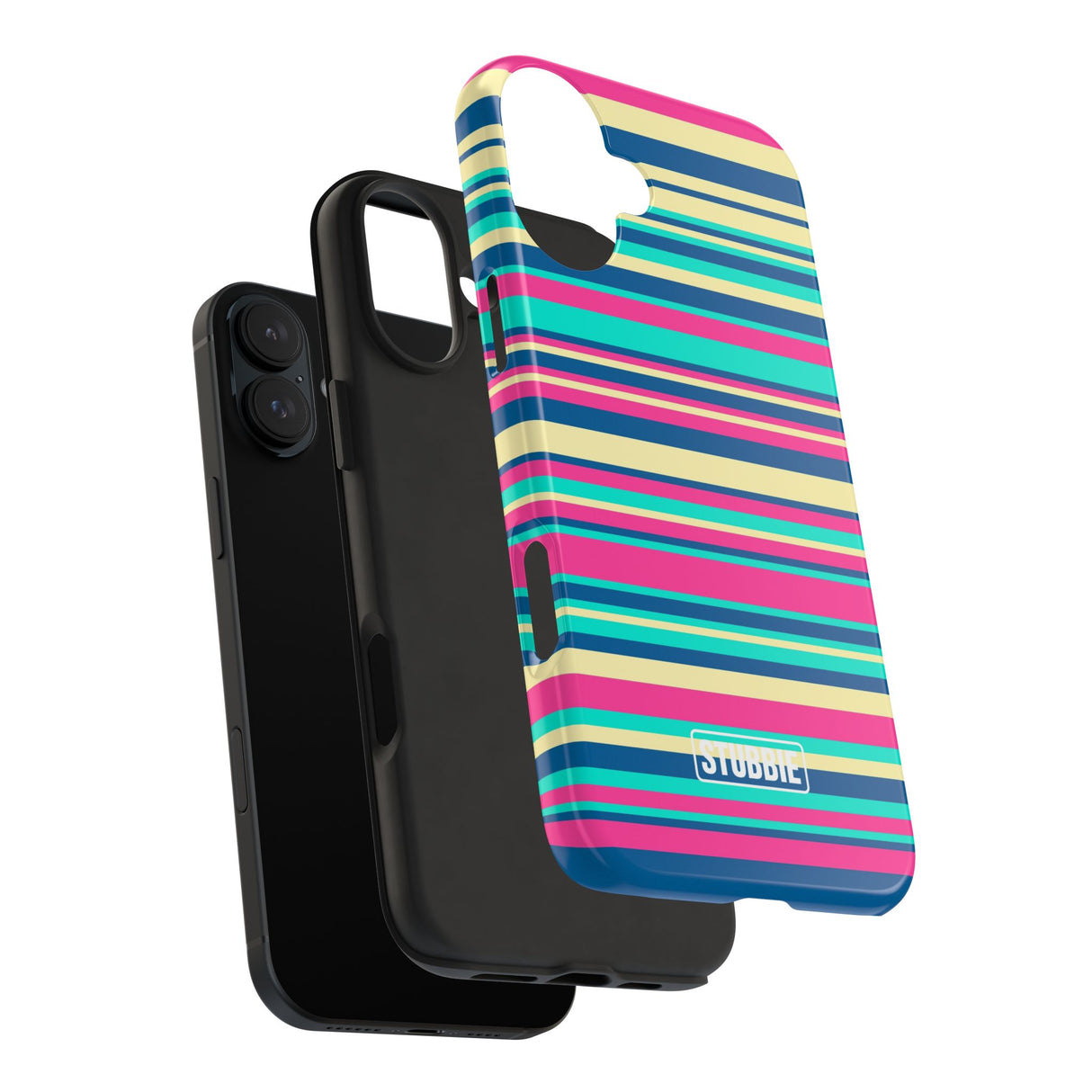 STUBBIE Phone Case for Apple iPhone - Coloured Stripes Phone Case