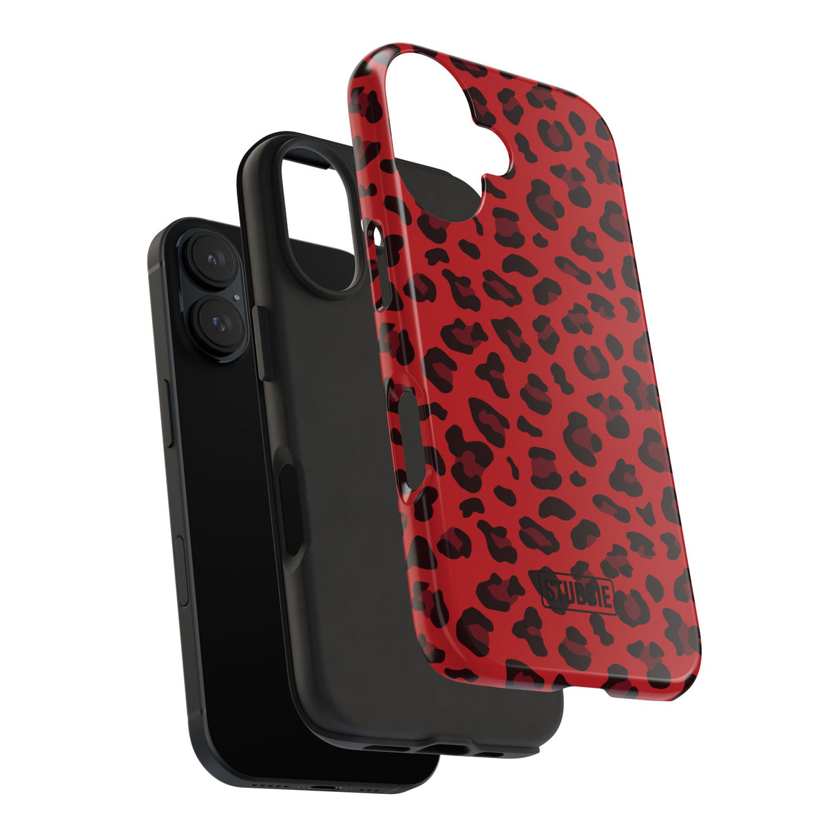 STUBBIE Phone Case for Apple iPhone - Red Leopard Phone Case