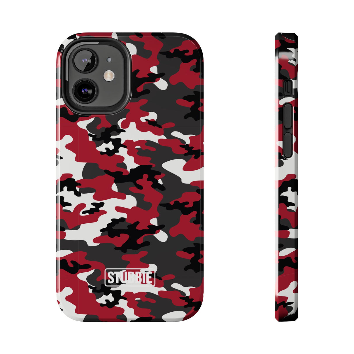 STUBBIE Phone Case for Apple iPhone - Red Camo Phone Case