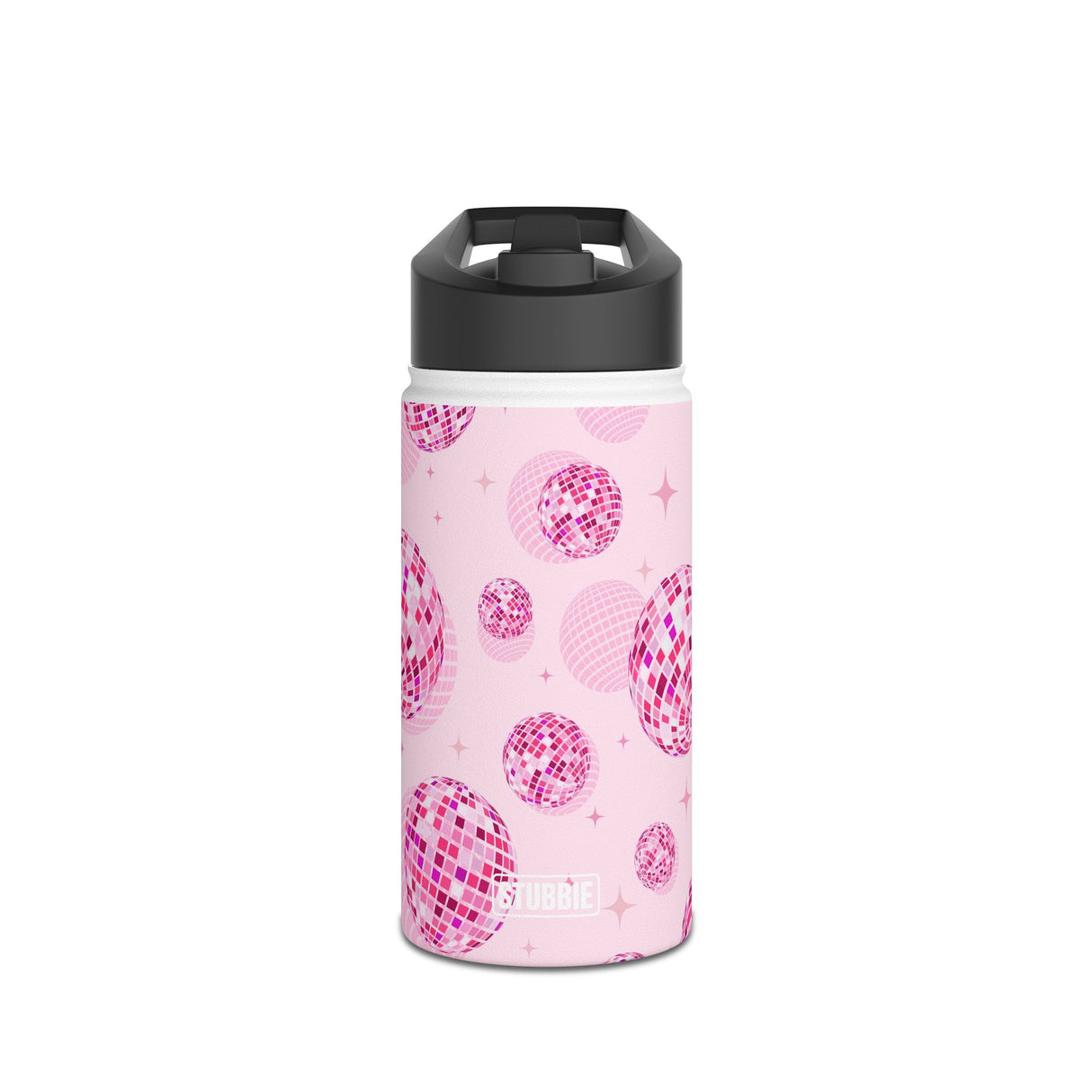 Pink Disco Ball Stainless Steel Water Bottle