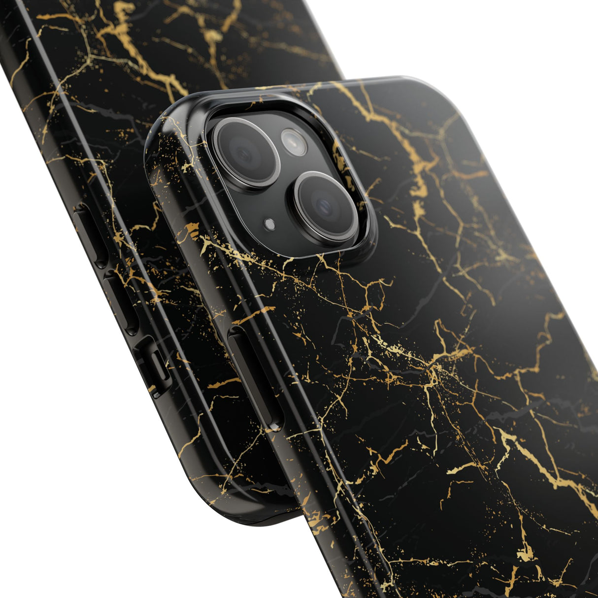 STUBBIE Phone Case for Apple iPhone - Midnight Black Marble Phone Case