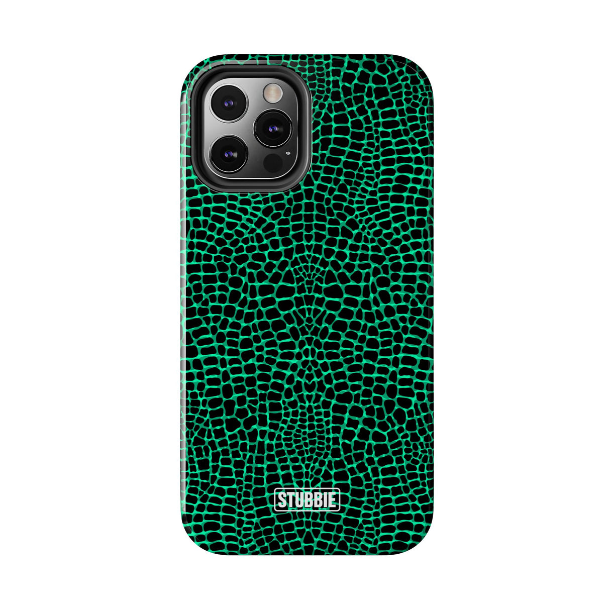 STUBBIE Phone Case for Apple iPhone - Green Croc Phone Case
