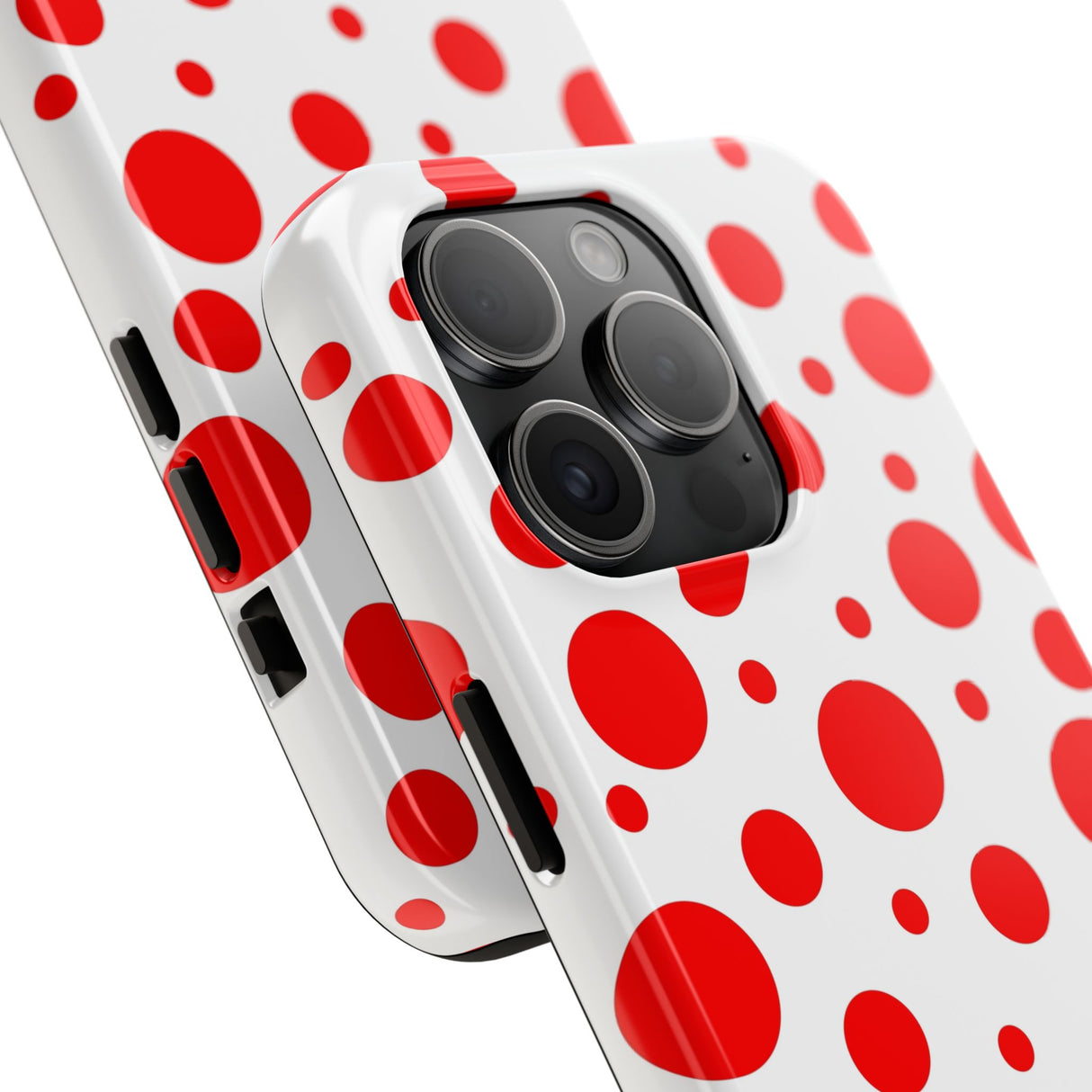 STUBBIE Phone Case for Apple iPhone - Red Polka Dot Phone Case