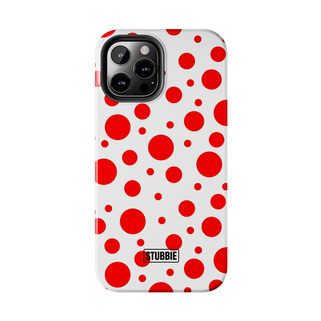 STUBBIE Phone Case for Apple iPhone - Red Polka Dot Phone Case