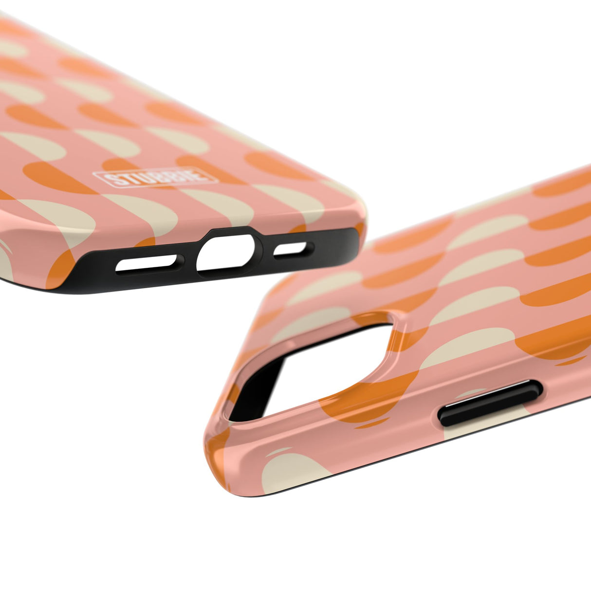 STUBBIE Phone Case for Apple iPhone - Orange Wave Phone Case