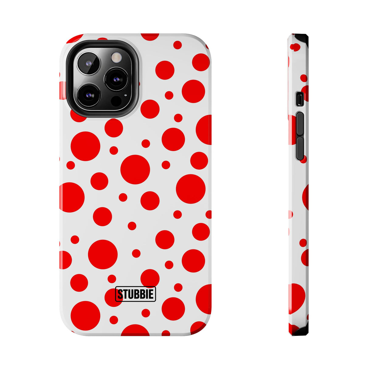 STUBBIE Phone Case for Apple iPhone - Red Polka Dot Phone Case