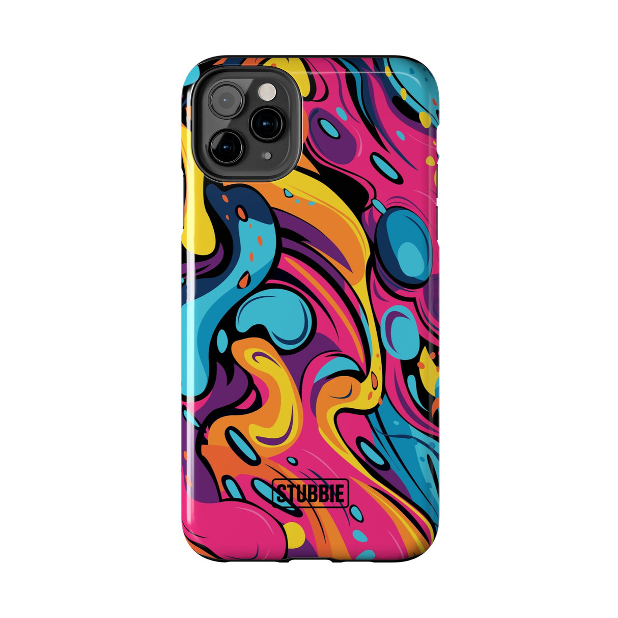 STUBBIE Phone Case for Apple iPhone - Messy Bright Paint Phone Case