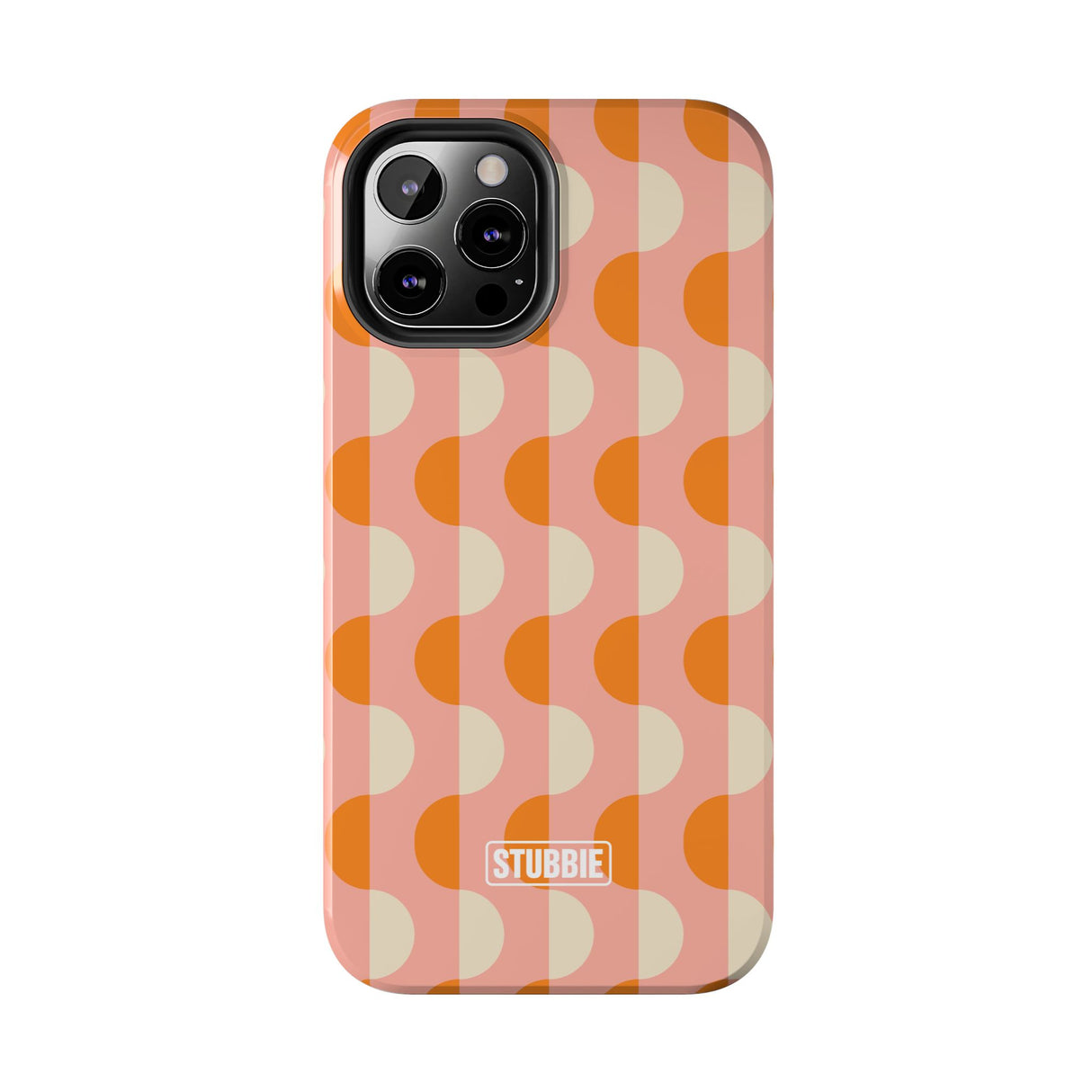 STUBBIE Phone Case for Apple iPhone - Orange Wave Phone Case