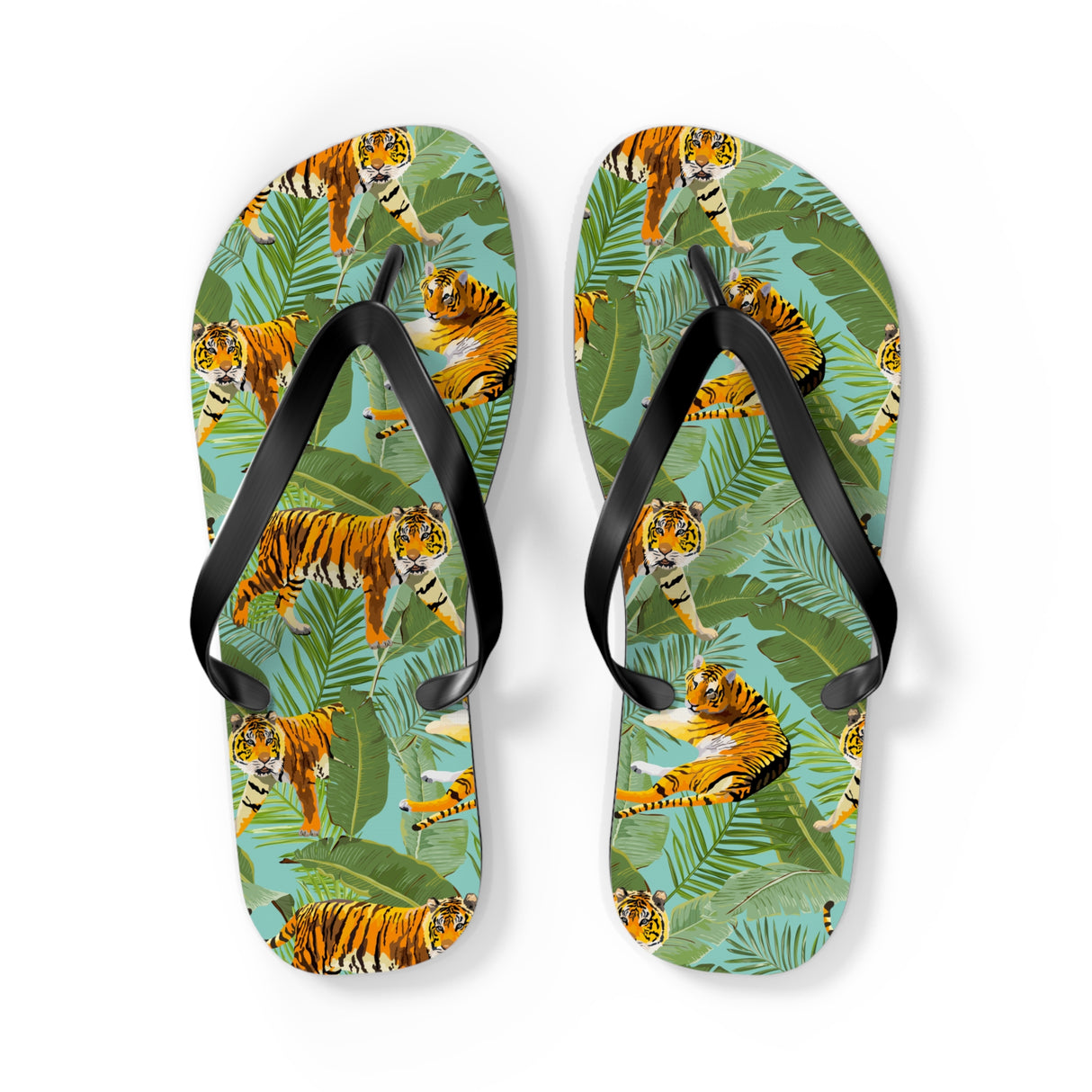 STUBBIE Print Flip Flops - Jungle Tiger STUBBIE