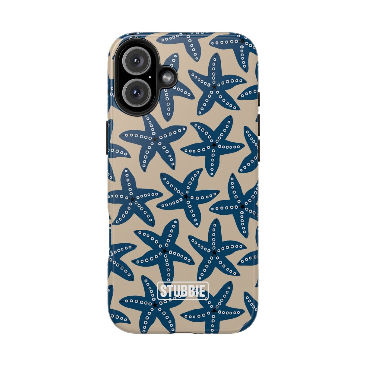 STUBBIE Phone Case for Apple iPhone - Blue Starfish Stubbie