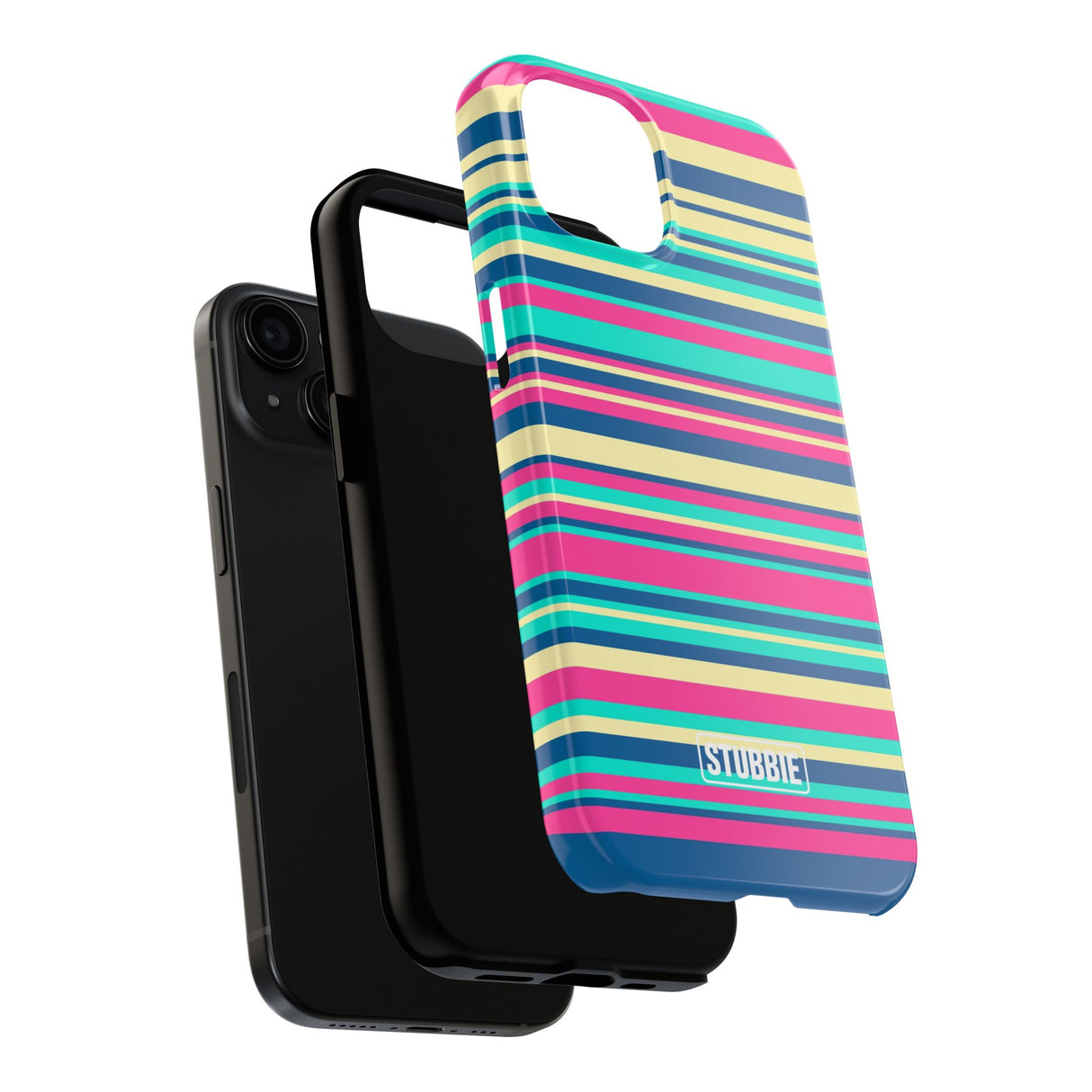 STUBBIE Phone Case for Apple iPhone - Coloured Stripes Phone Case