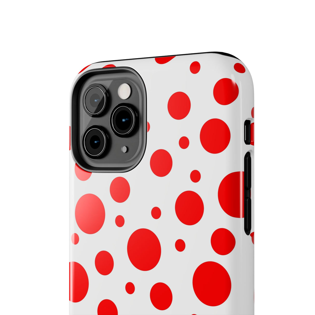 STUBBIE Phone Case for Apple iPhone - Red Polka Dot Phone Case