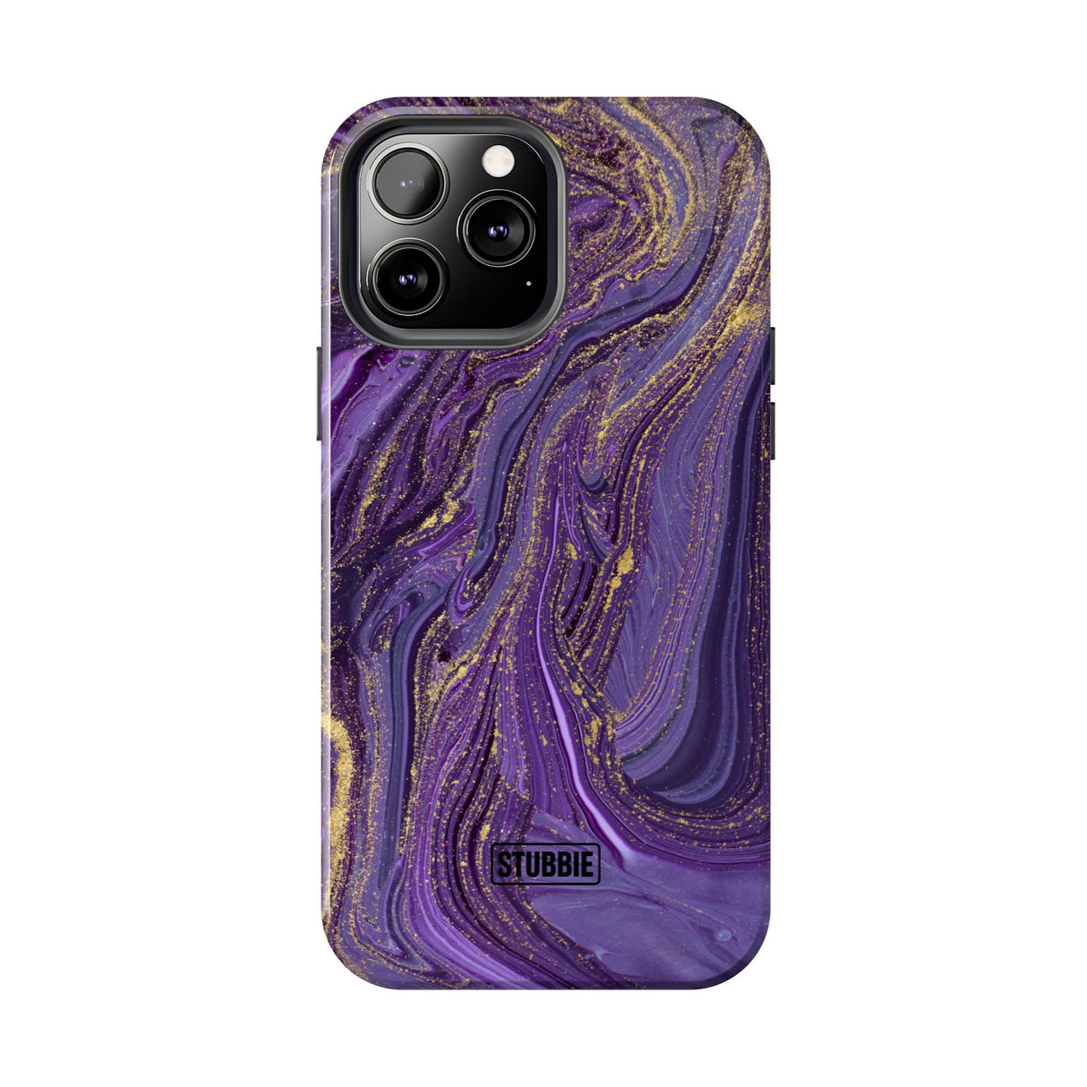 STUBBIE Phone Case for Apple iPhone - Purple Marble Phone Case