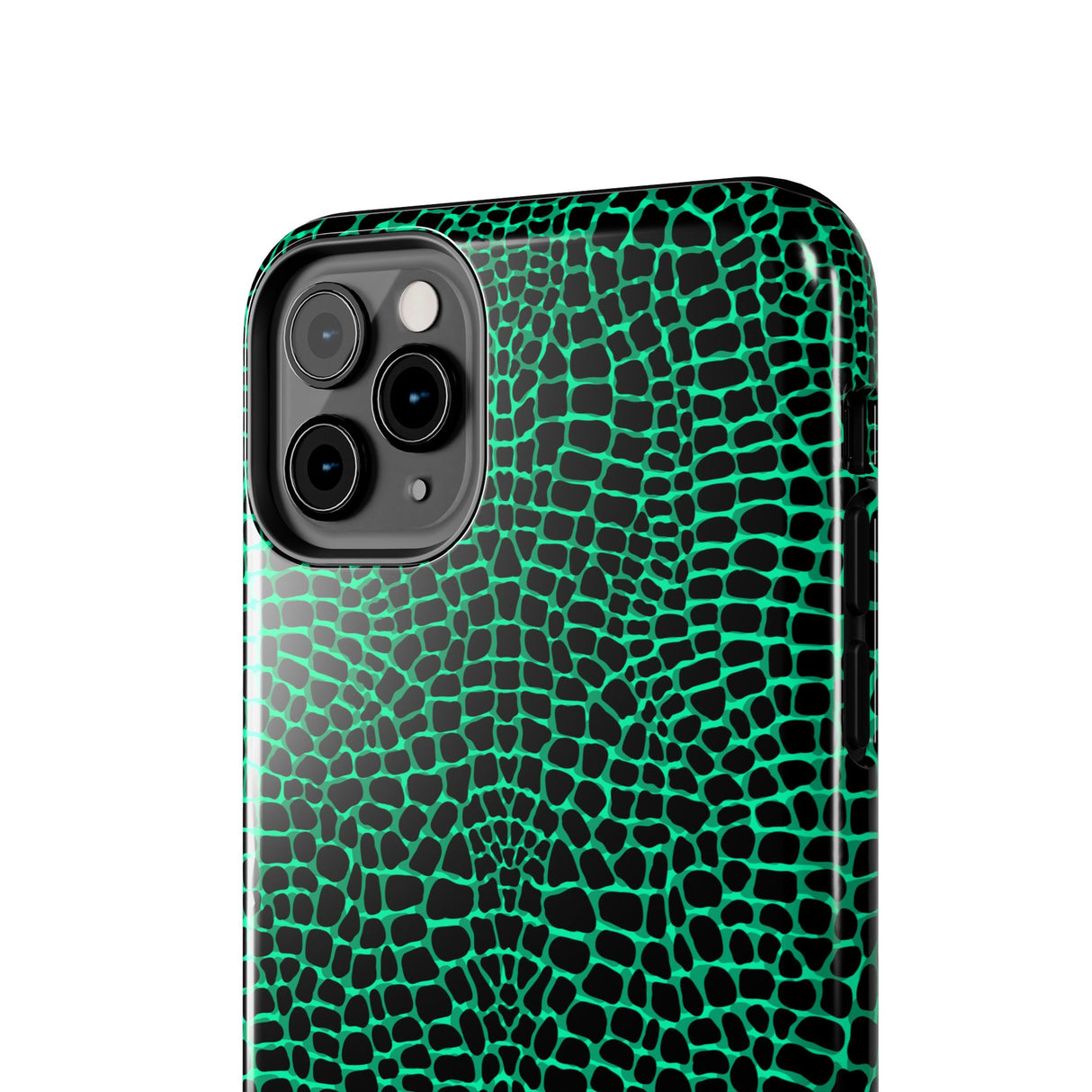 STUBBIE Phone Case for Apple iPhone - Green Croc Phone Case