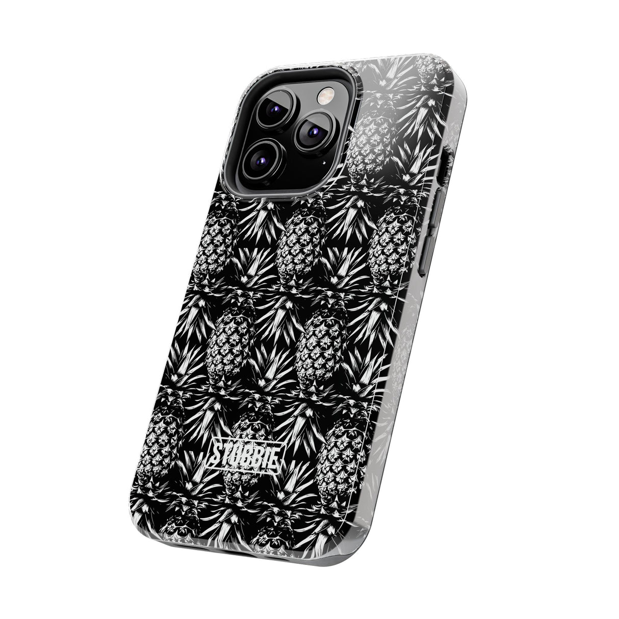 STUBBIE Phone Case for Apple iPhone - Black And White Pineapple Phone Case