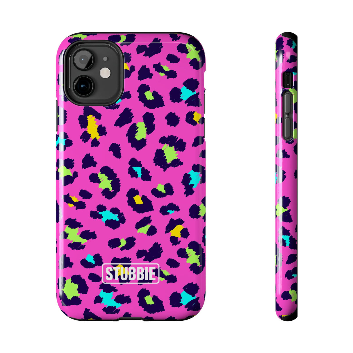 STUBBIE Phone Case for Apple iPhone - Disco Leopard Stubbie