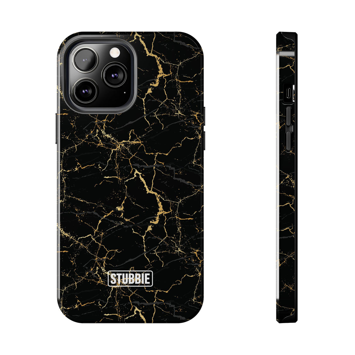 STUBBIE Phone Case for Apple iPhone - Midnight Black Marble Phone Case