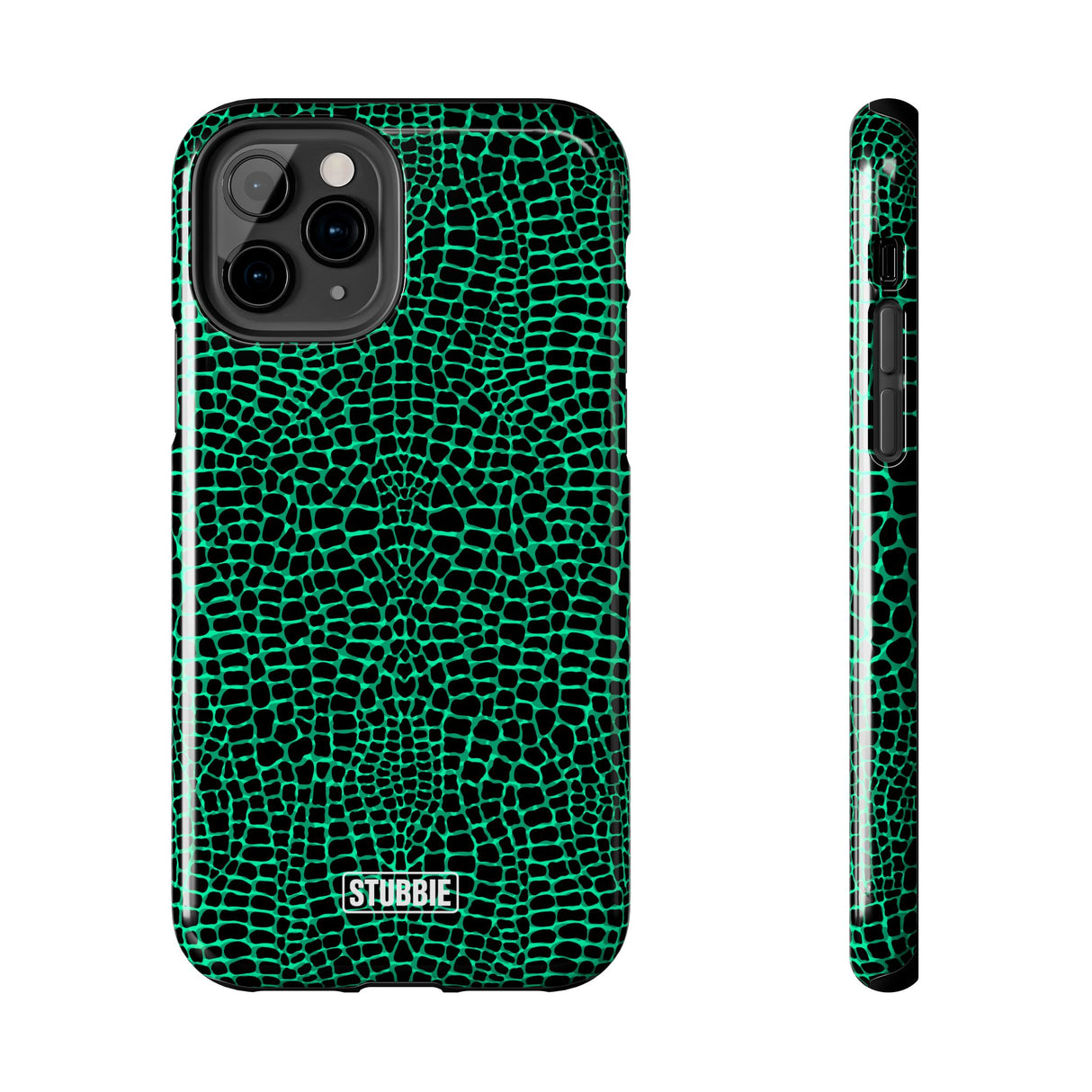 STUBBIE Phone Case for Apple iPhone - Green Croc Phone Case