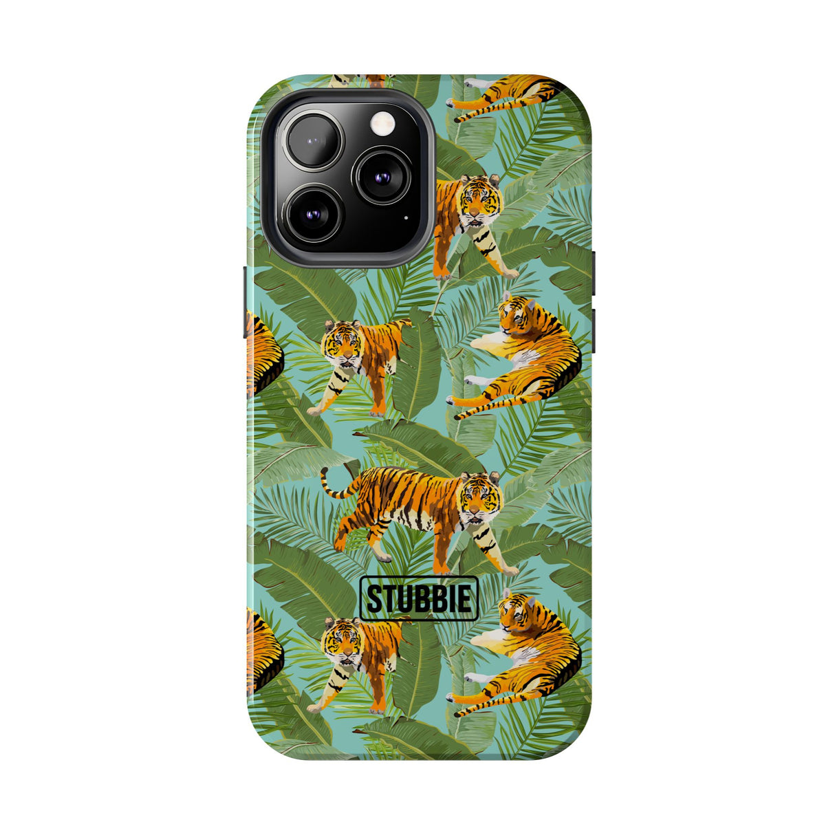STUBBIE Phone Case for Apple iPhone - Jungle Tiger Stubbie
