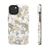 STUBBIE Phone Case for Apple iPhone - White Flowers Phone Case