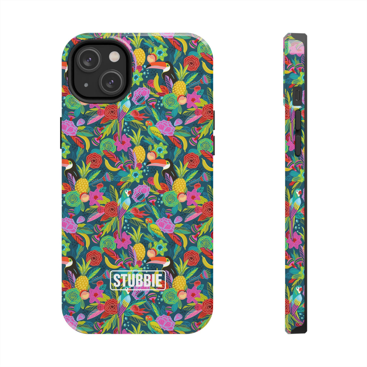 STUBBIE Phone Case for Apple iPhone - Hiding Jungle Birds Stubbie