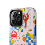 STUBBIE Phone Case for Apple iPhone - Italian Summer Seafood Stubbie