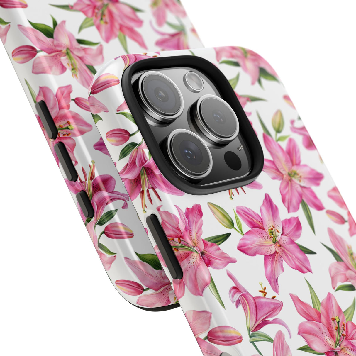 STUBBIE Phone Case for Apple iPhone - Pink Lily Flower Phone Case