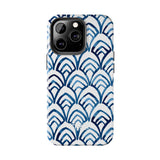 STUBBIE Phone Case for Apple iPhone - Blue Art Deco Phone Case