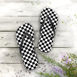 Black Square Flip Flops