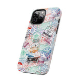 STUBBIE Phone Case for Apple iPhone - Travel Stamp Stubbie