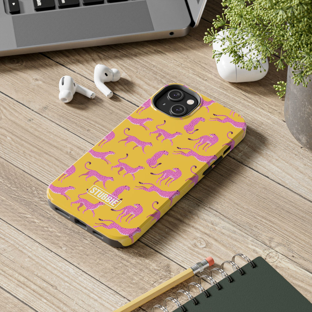STUBBIE Phone Case for Apple iPhone - Pink Cheetah Phone Case
