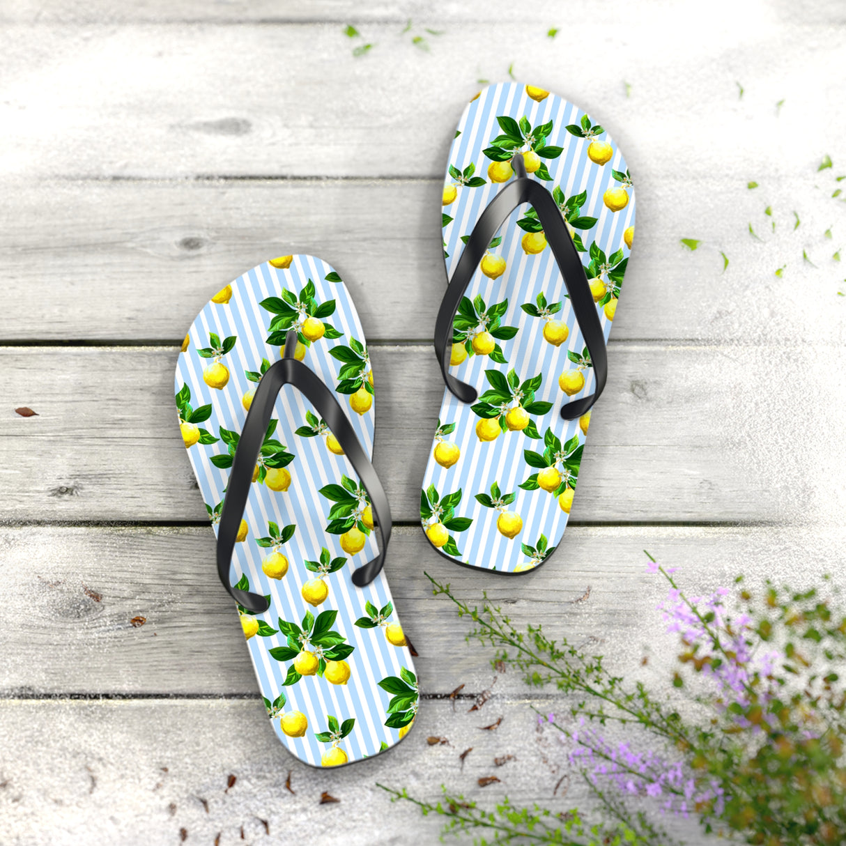 Lemon Flip Flops