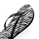 Zebra Flip Flops