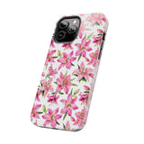 STUBBIE Phone Case for Apple iPhone - Pink Lily Flower Phone Case