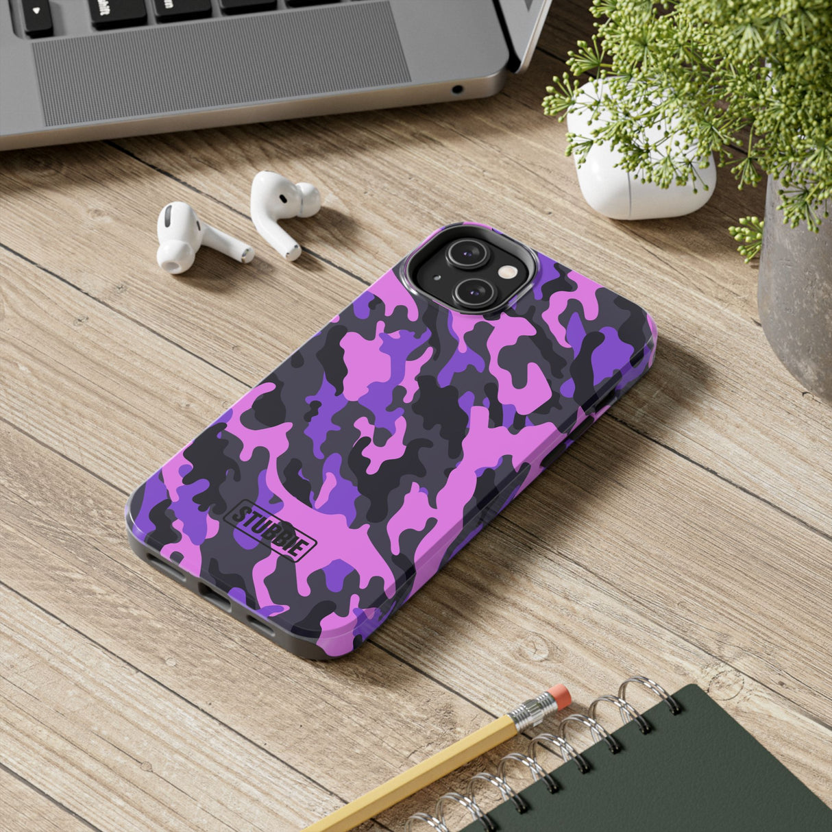 STUBBIE Phone Case for Apple iPhone - Pink Camo Phone Case
