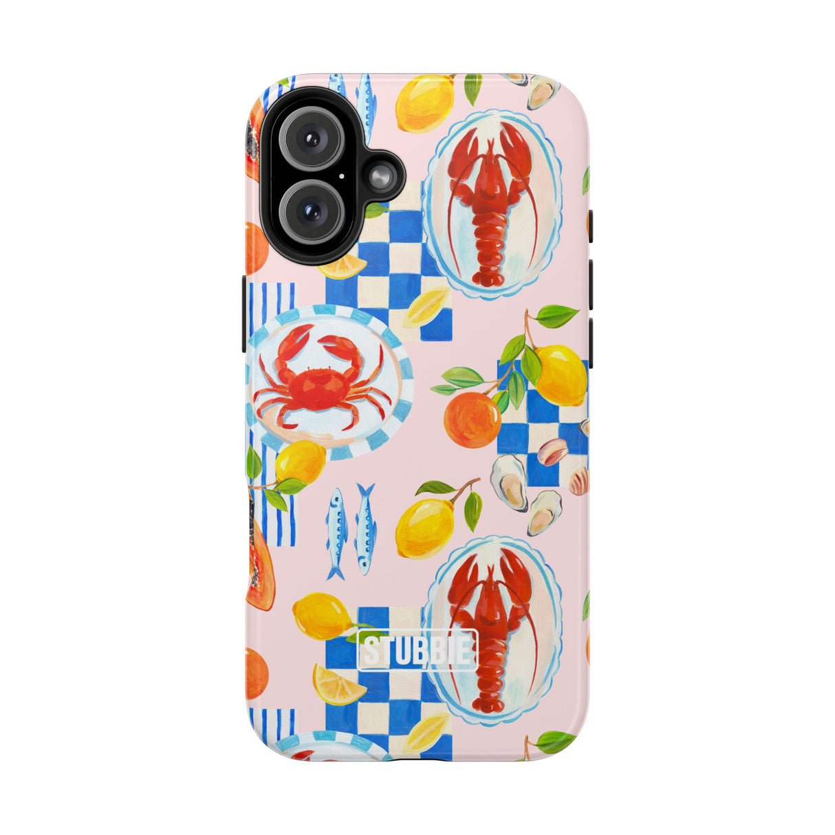 STUBBIE Phone Case for Apple iPhone - Italian Summer Seafood Stubbie