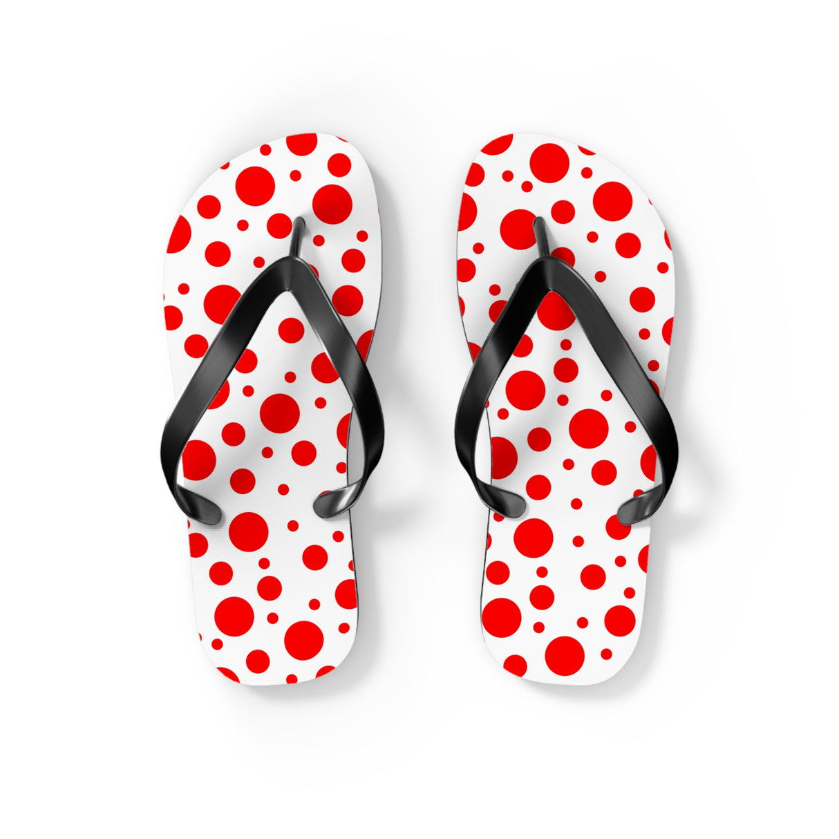 Red Polka Dot Flip Flops