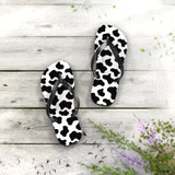 Cow Print Flip Flops