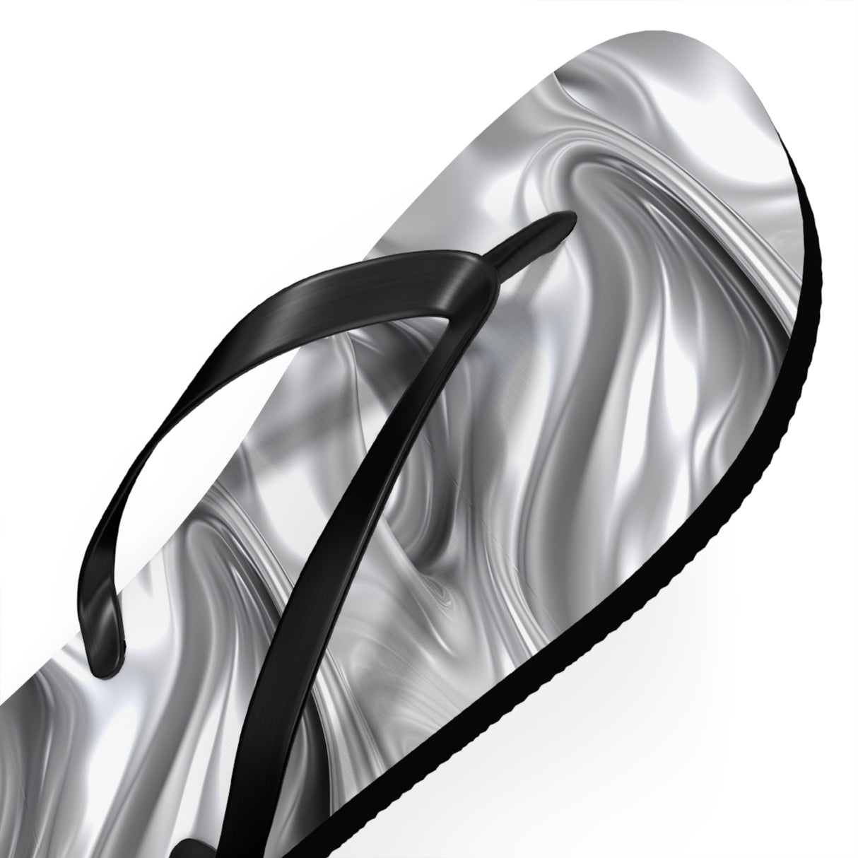 Silver Flip Flops