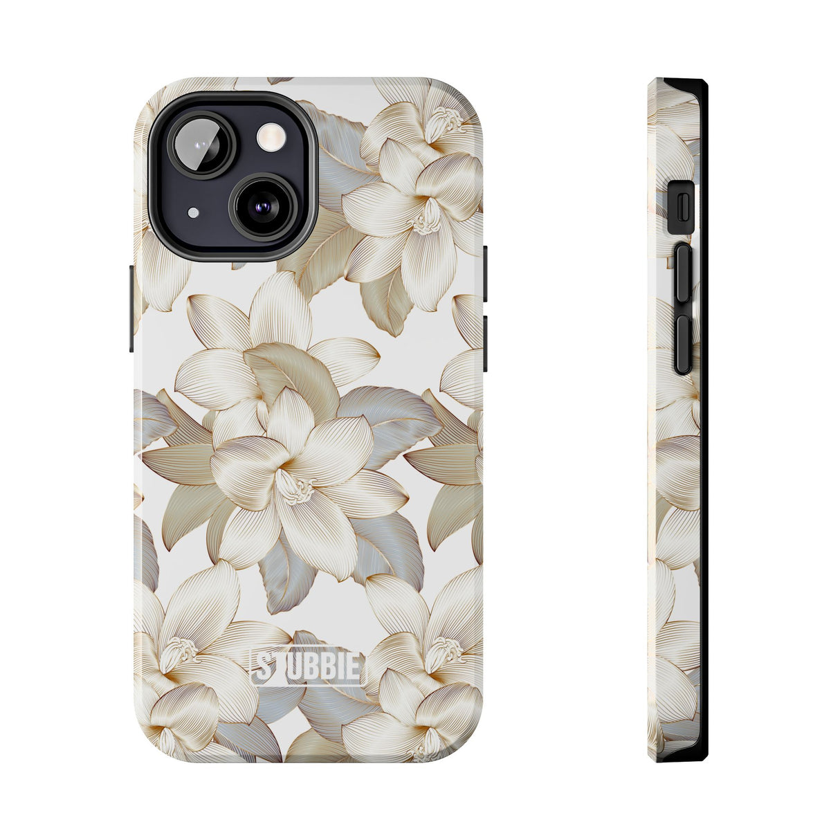 STUBBIE Phone Case for Apple iPhone - White Flowers Phone Case